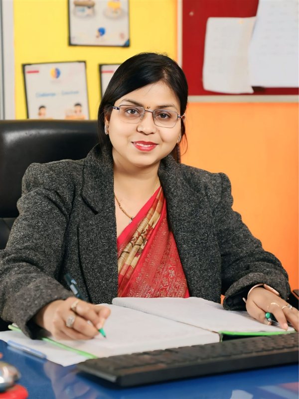 Temporary faculty photo using the principal’s portrait